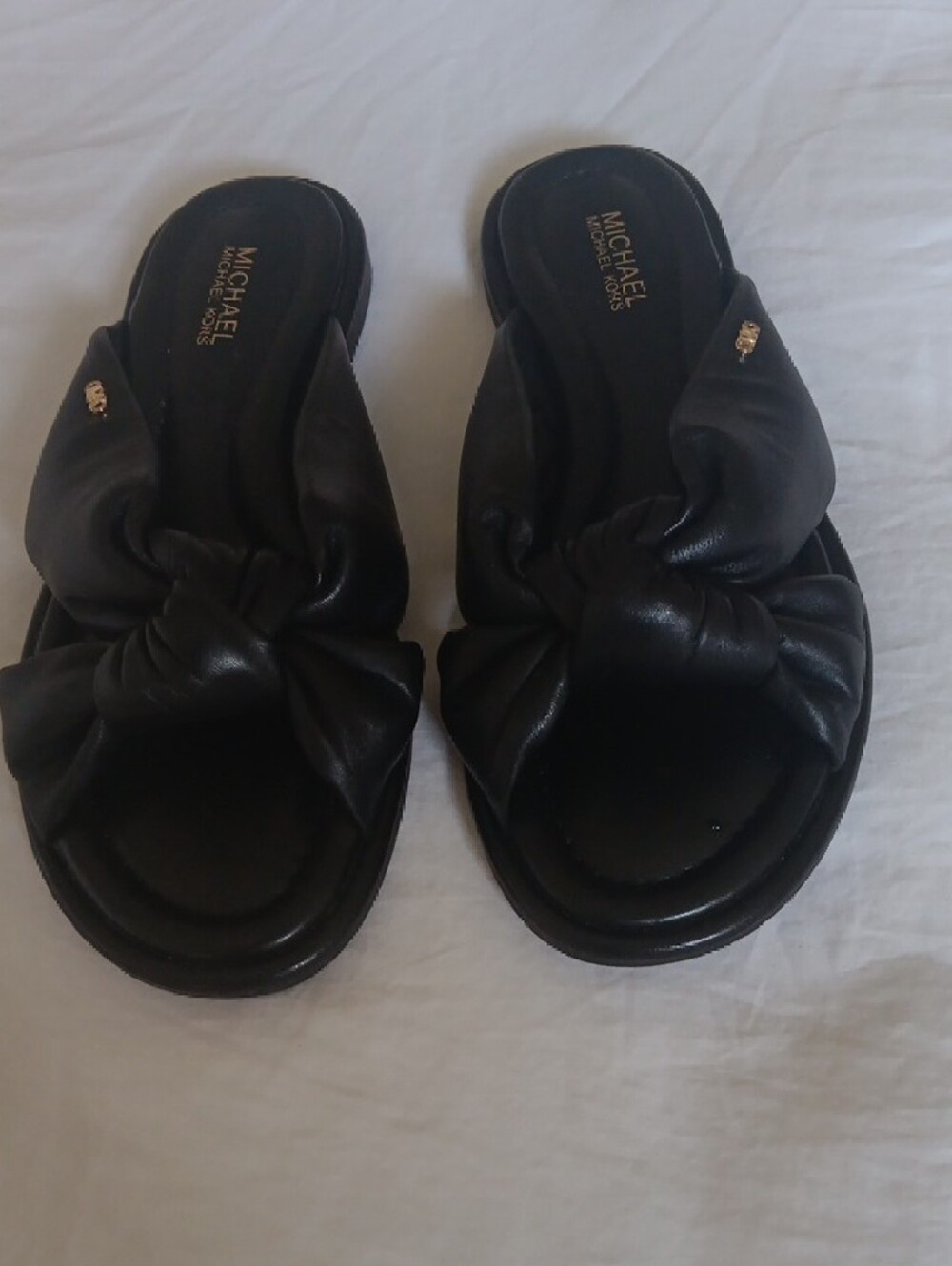 MICHAEL Michael Kors Black Knotted Slide Sandal.Size 5.5.Wirn 1 time.